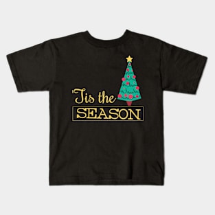 Christmas quotes with Christmas tree Kids T-Shirt